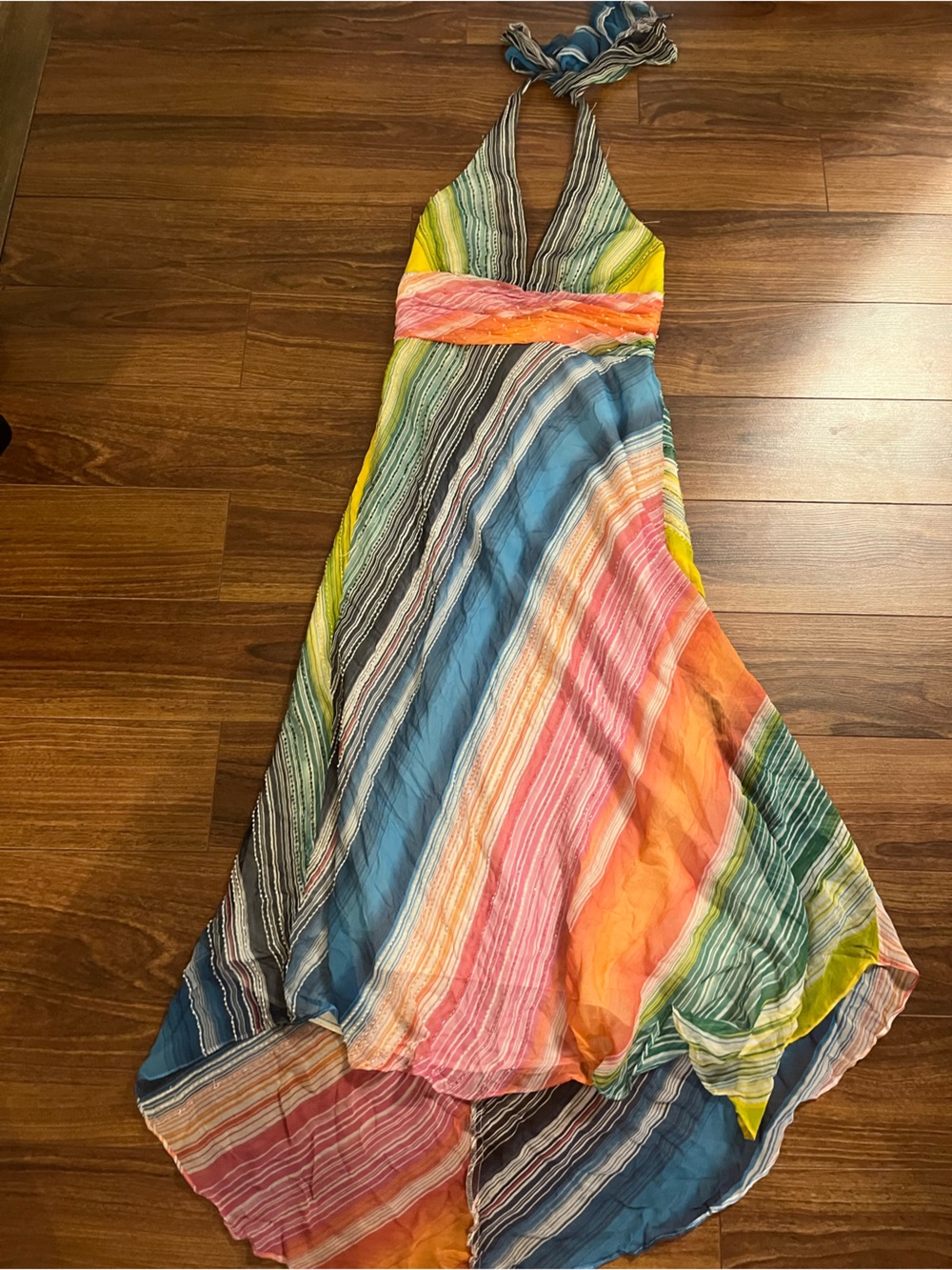 BCBG MAXAZRIA vintage beaded multicolored dress Size 0